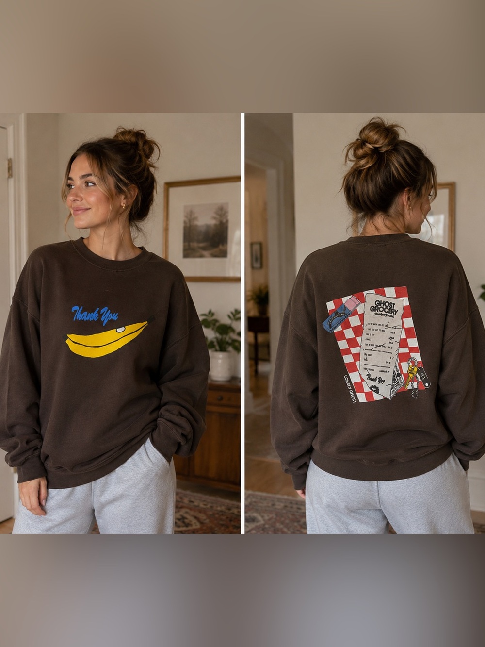 Lonely Ghost Crew Neck Sweatshirt RARE